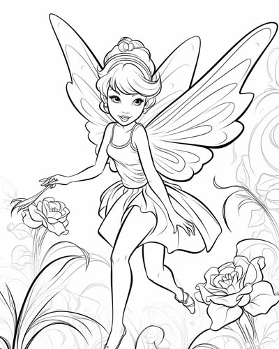 Tinkerbell coloring page