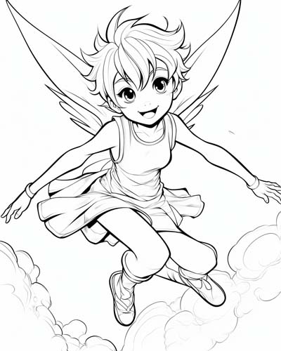 Tinkerbell coloring page