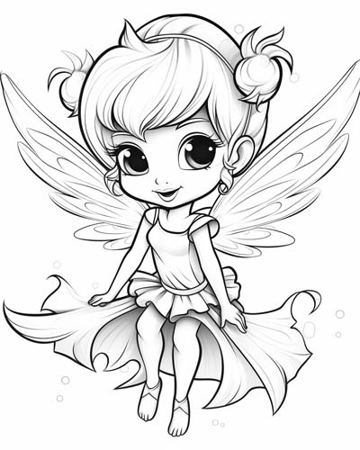 Tinkerbell coloring page