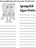 Spongebob Squarepants coloring page