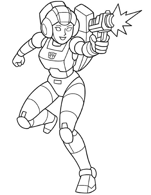 Transformer Coloring Page - Arcee Ducati 916