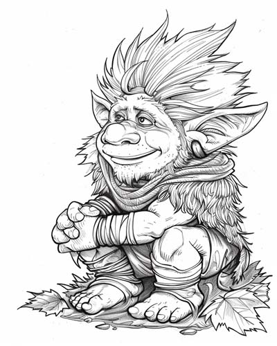 brownie coloring page