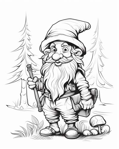 Celtic Leprechaun coloring page