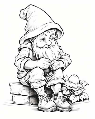 Celtic Leprechaun coloring page