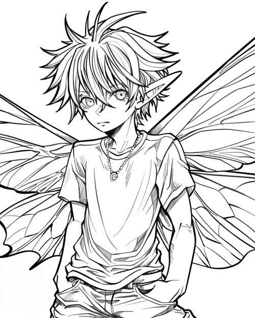 modern coloring page of Puck