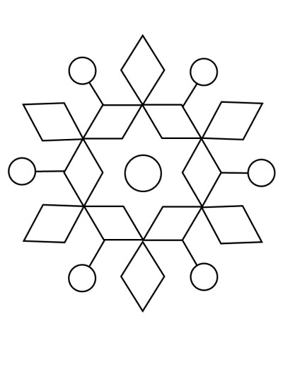 rangoli or mandala coloring page