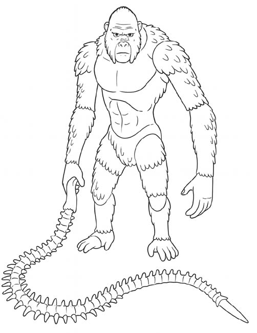 Monsterverse coloring page | Skar King