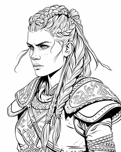 Lagertha coloring page