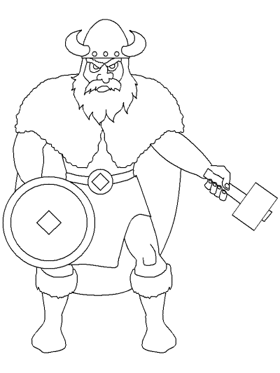 Norwegian viking coloring pages