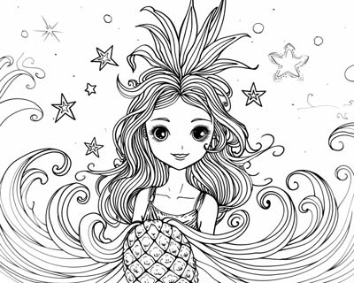 Pina coloring page
