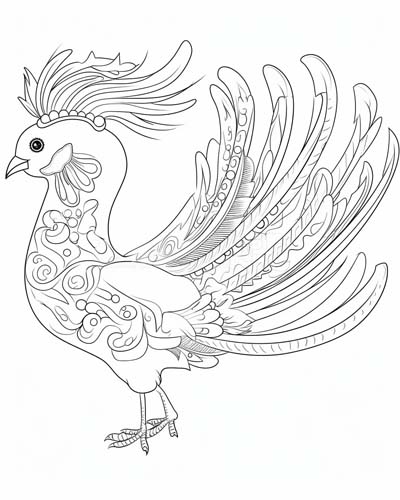 sarimanok coloring page