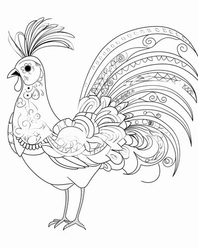 sarimanok coloring page