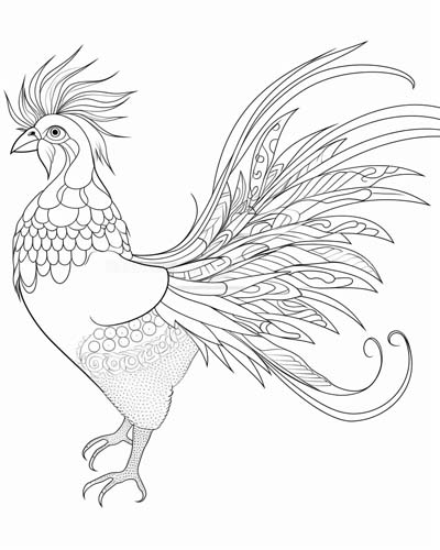 sarimanok coloring page