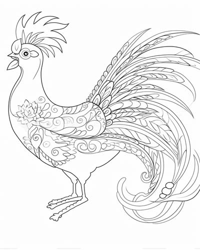 sarimanok coloring page