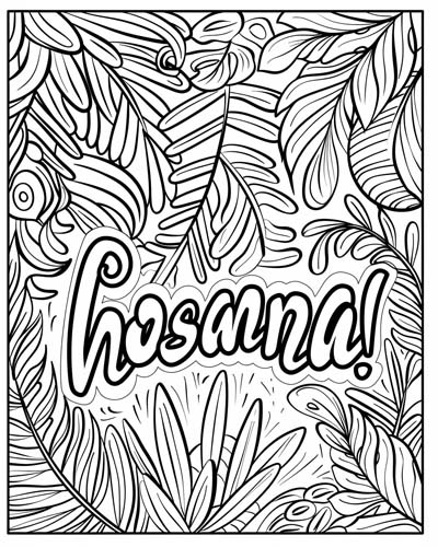 hosanna word art
