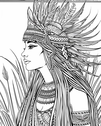 Anuket coloring page