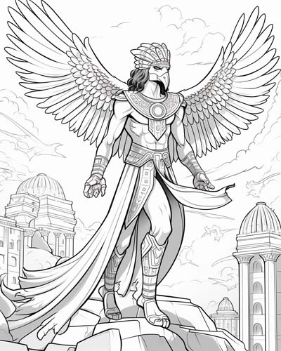 Horus coloring page