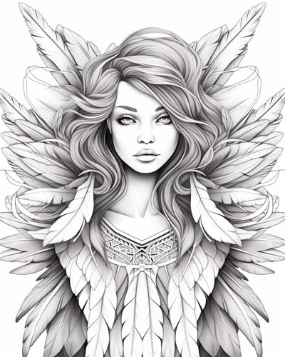 Ma'at coloring page