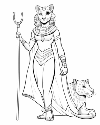 Mafdet coloring page