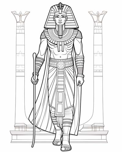 Osiris coloring page