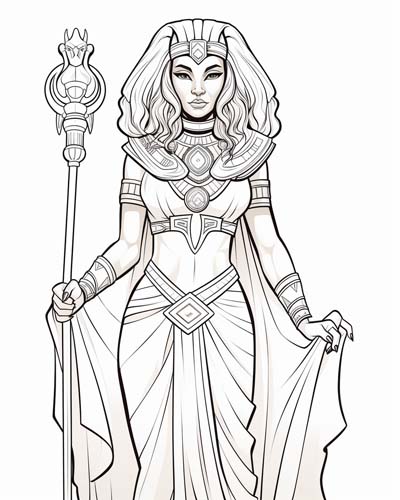 pakhet coloring page