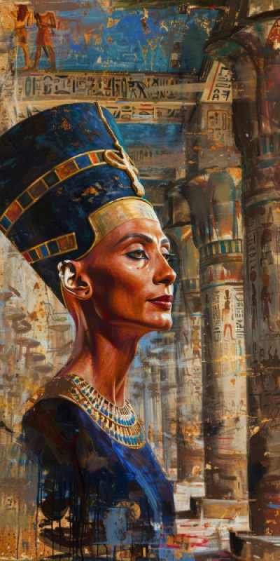artwork of Queen Nefertiti