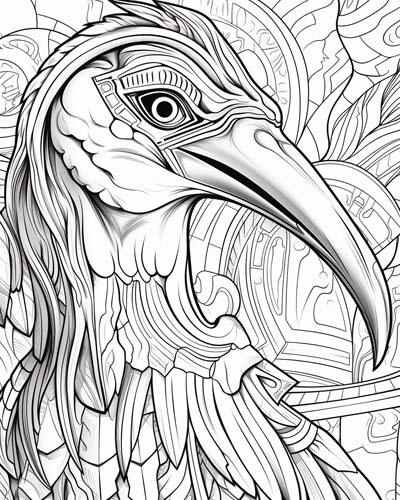 Thoth coloring page