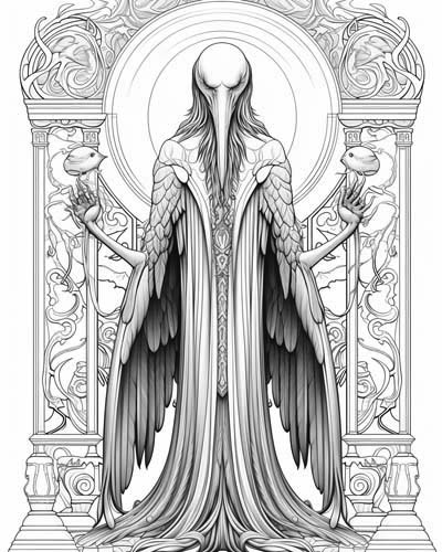 Thoth coloring page