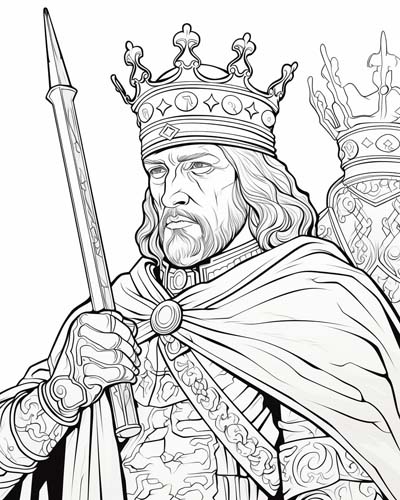 King Richard the Lionheart coloring page