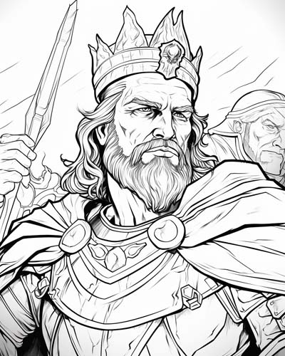 King Richard the Lionheart coloring page