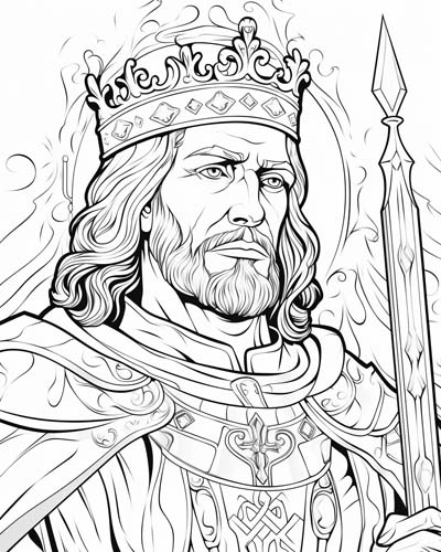 King Richard the Lionheart coloring page