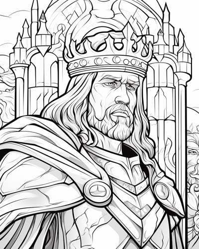 King Richard the Lionheart coloring page