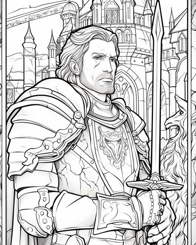 King Richard the Lionheart coloring page