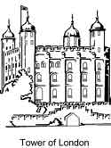 england coloring page