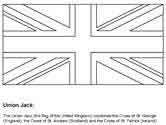 Flag Of Great Britain Coloring Page