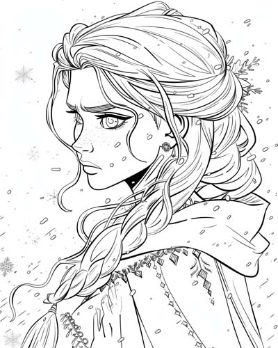 Frost Princess coloring page