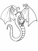 dragon coloring page