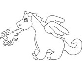 dragon coloring page