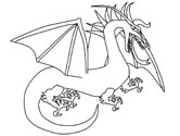 dragon coloring page