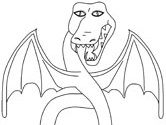 dragon coloring page