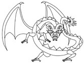 dragon coloring page