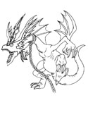 dragon coloring page