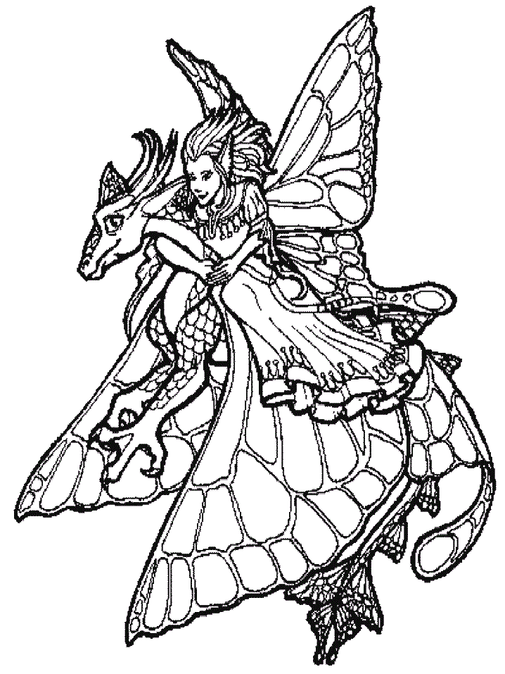 fairy coloring page