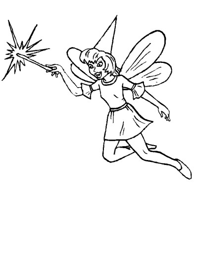 tooth fairy coloring page