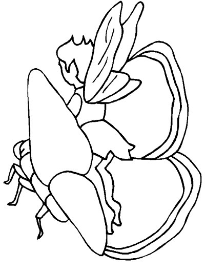 fairies (fantasy)  coloring book pages