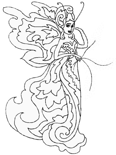 tooth fairy coloring page