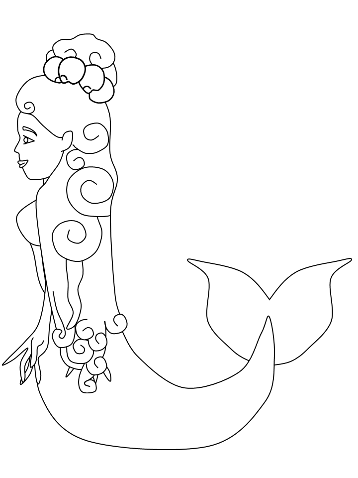 merrow coloring page