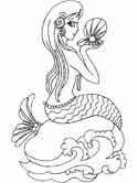 merrow coloring page