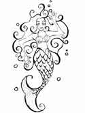 merrow coloring page
