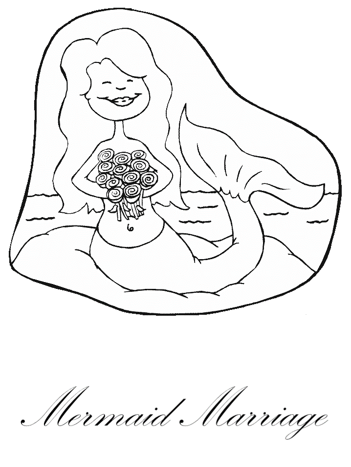 mermaids (fantasy)  coloring book pages